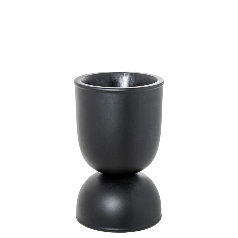 Macetero Resina 59cm Negro Ø37x59cm Hueco:ø14/ø31x28cm