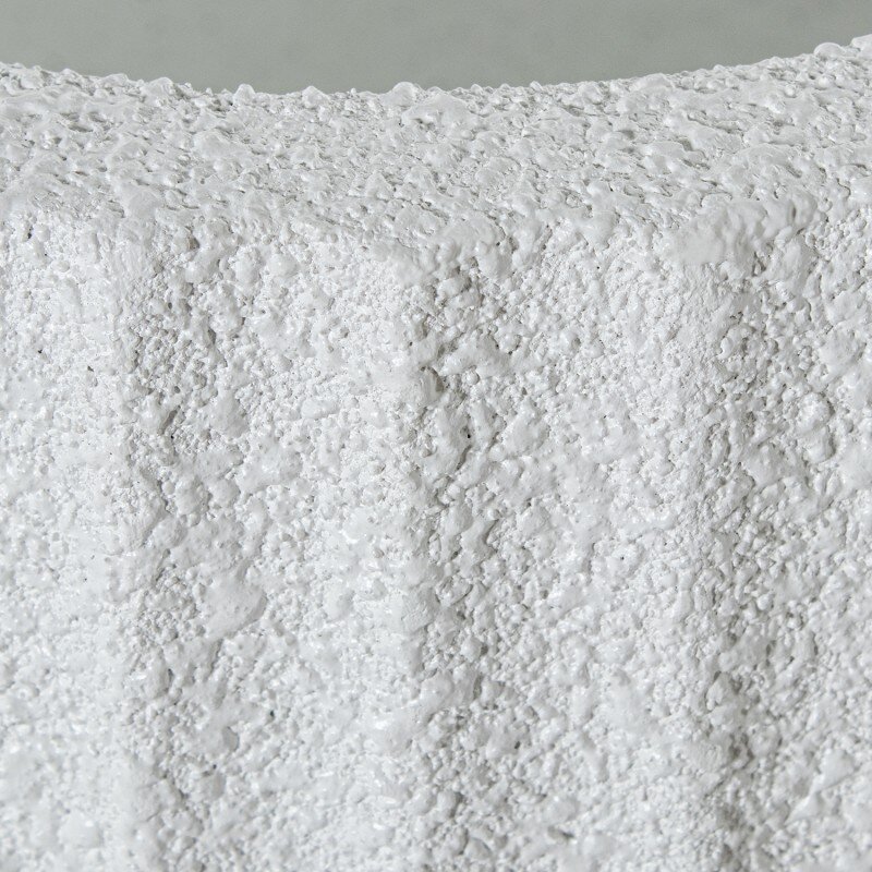 Macetero Resina Blanco Granulado Ø40x60cm Hueco:ø11/ø26x23cm - Image 3