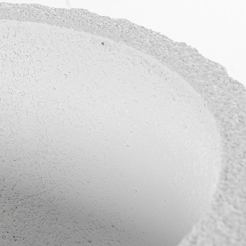 Macetero Resina Blanco Granulado Ø40x60cm Hueco:ø11/ø26x23cm - Image 4