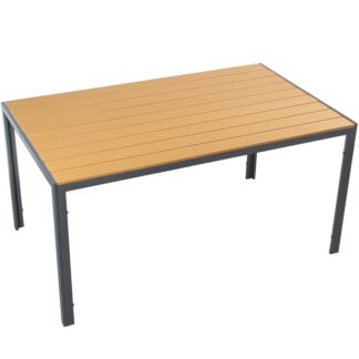 Mesa Aluminio Antracita Tablero Polietileno 150x90x74cm
