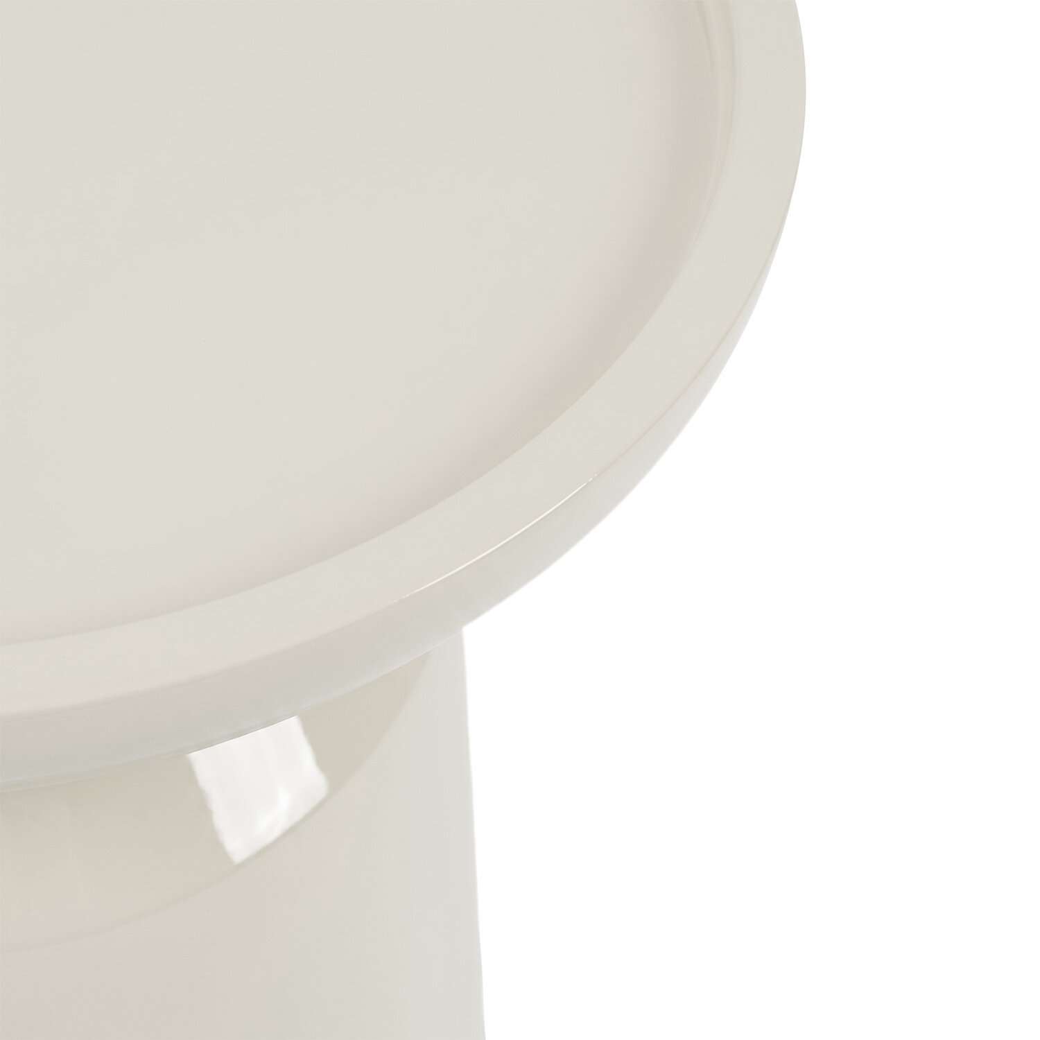 Mesa auxiliar GALILEO beige brillo - Image 6