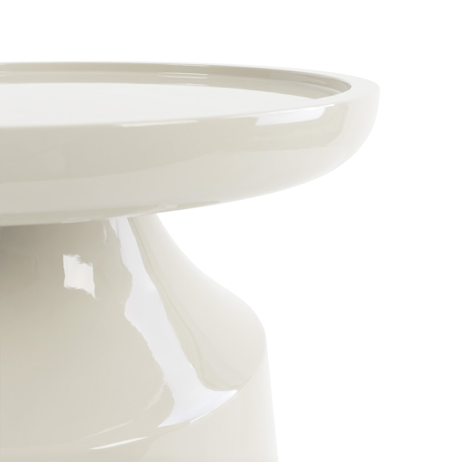 Mesa auxiliar GALILEO beige brillo - Image 7