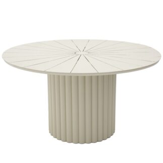 Mesa Comedor Exterior Aluminio Topo +74704 Ø140x75cm Requiere Montaje