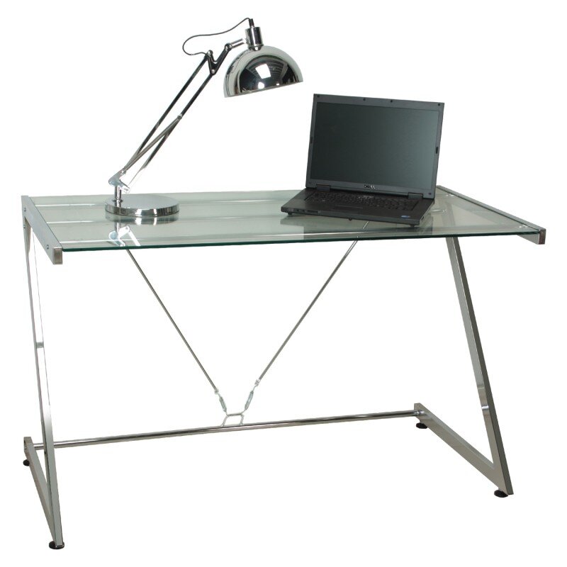 Mesa Escritorio Metal/cristal8mm 124x60x76cm - Image 3