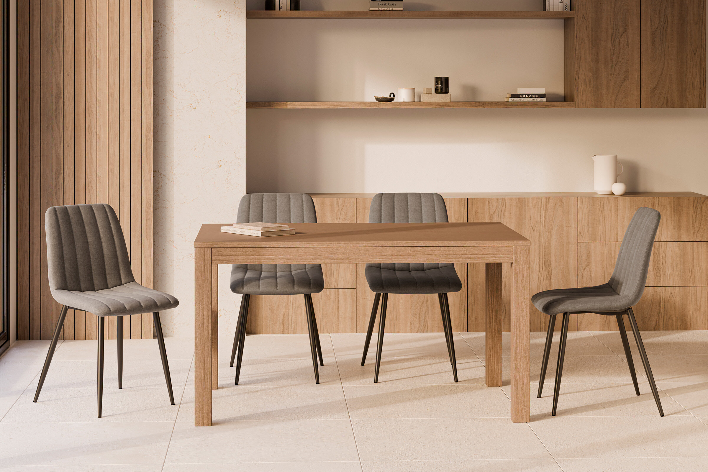 Mesa ext. MOLLY 120 roble