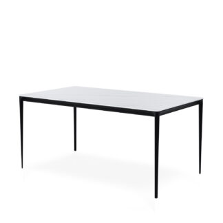 Mesa fija ARYA 160 blanco/negro