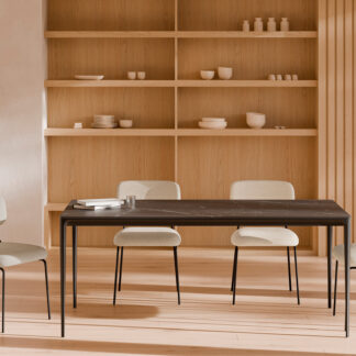 Mesa fija ARYA 140 negro/negro
