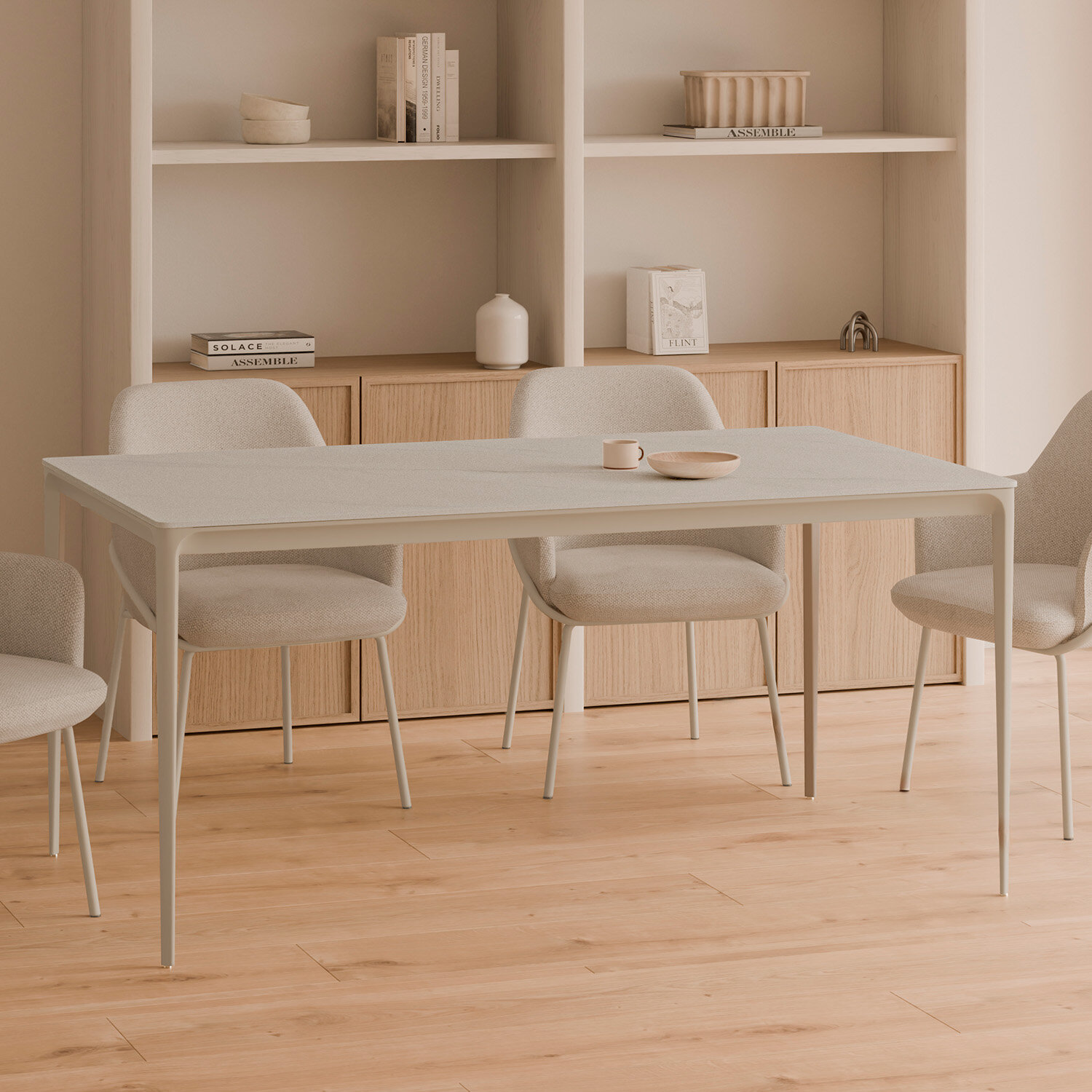 Mesa fija ARYA 140 travertino/beige - Image 2
