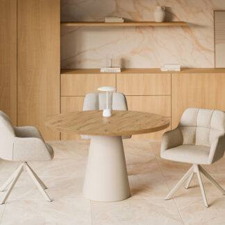 Mesa fija HOLLY 100 roble/beige
