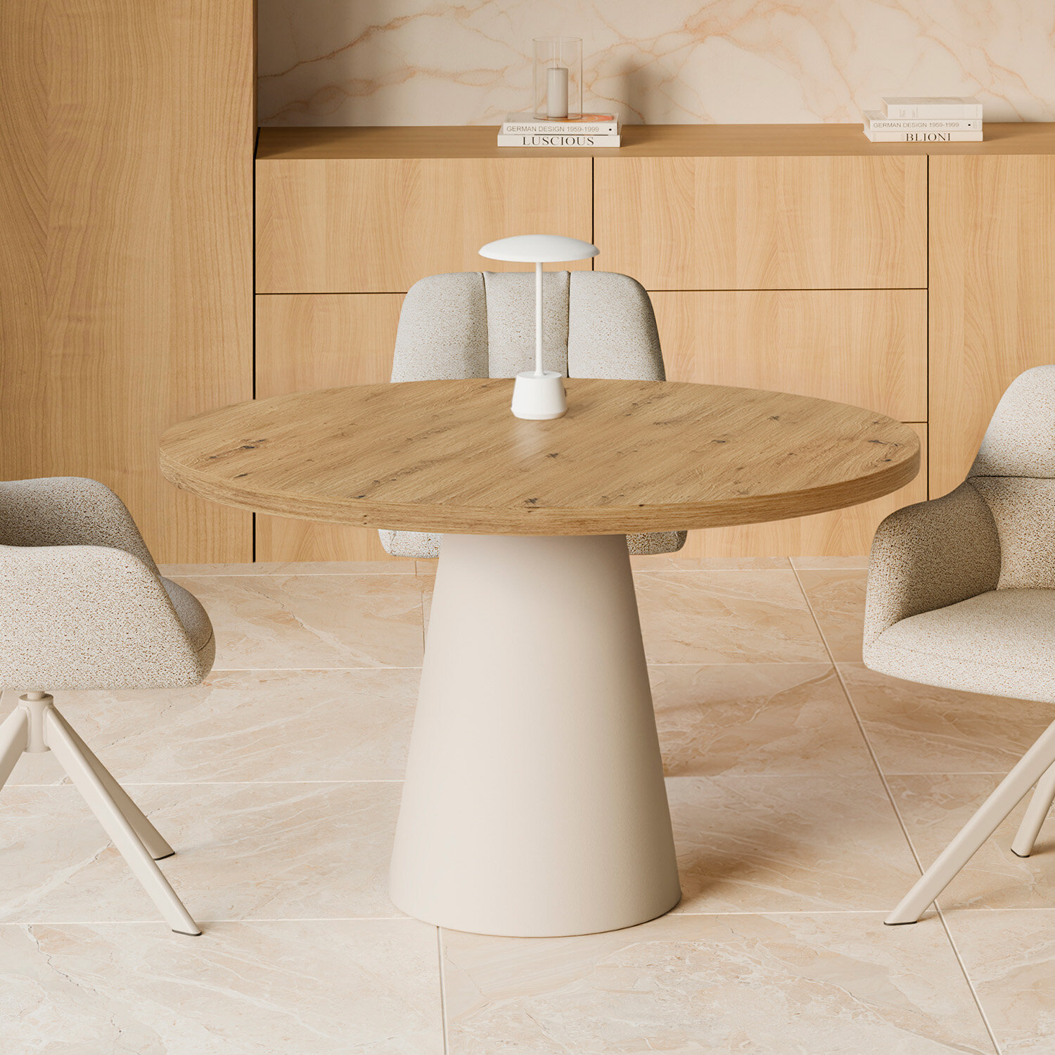 Mesa fija HOLLY 100 roble/beige - Image 2