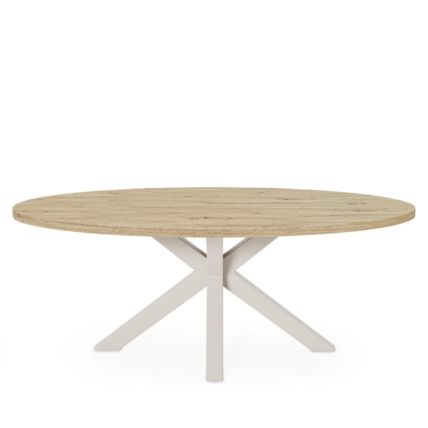 Mesa fija SANDY ovalada roble/beige - Image 4