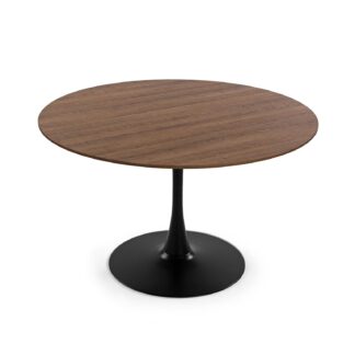 MESA NATURAL LIA 120 CM CON BASE NEGRA