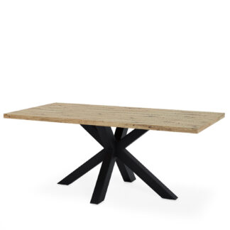 Mesa SANDY rectangular 200 roble/negro