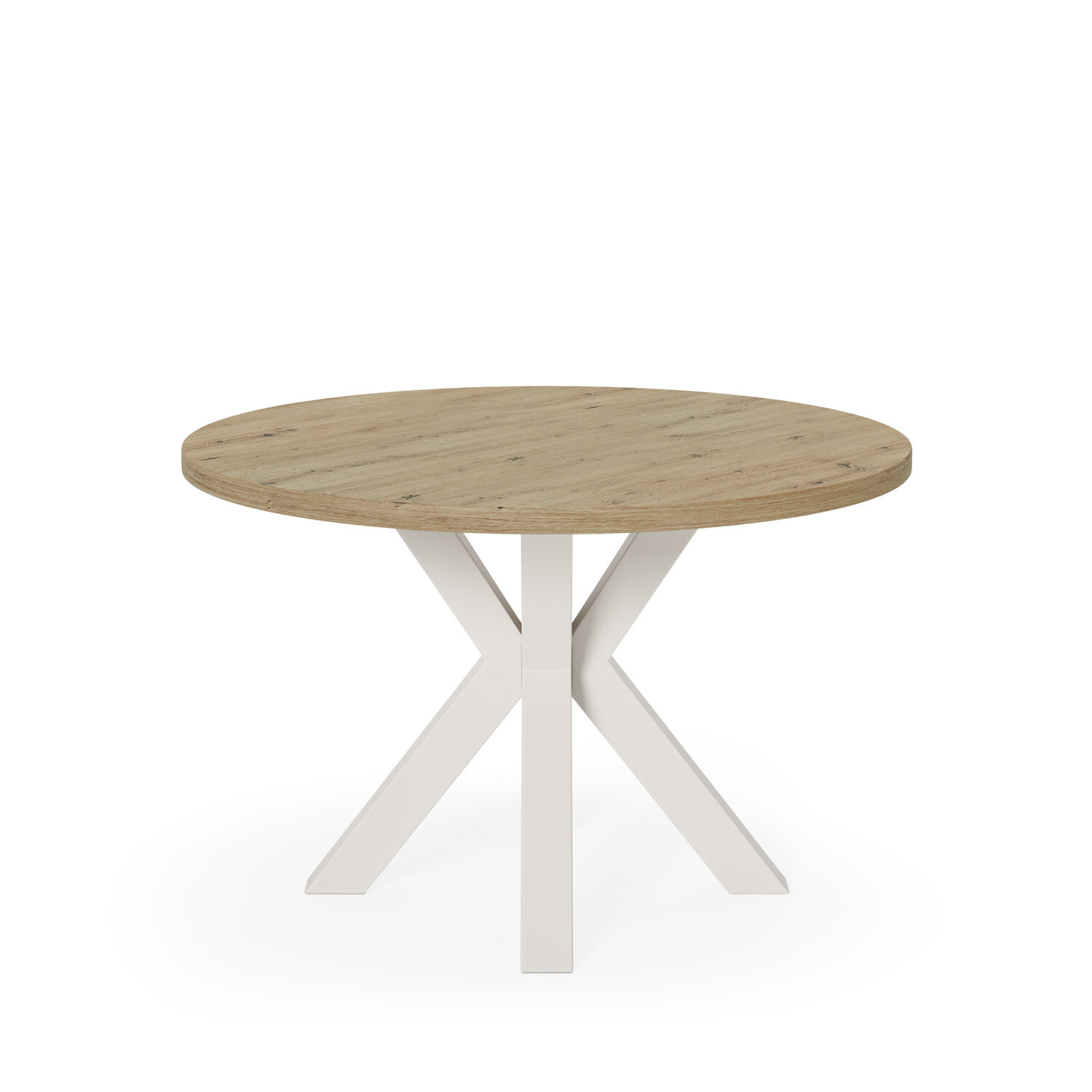 Mesa SANDY redonda 100 roble/beige - Image 4