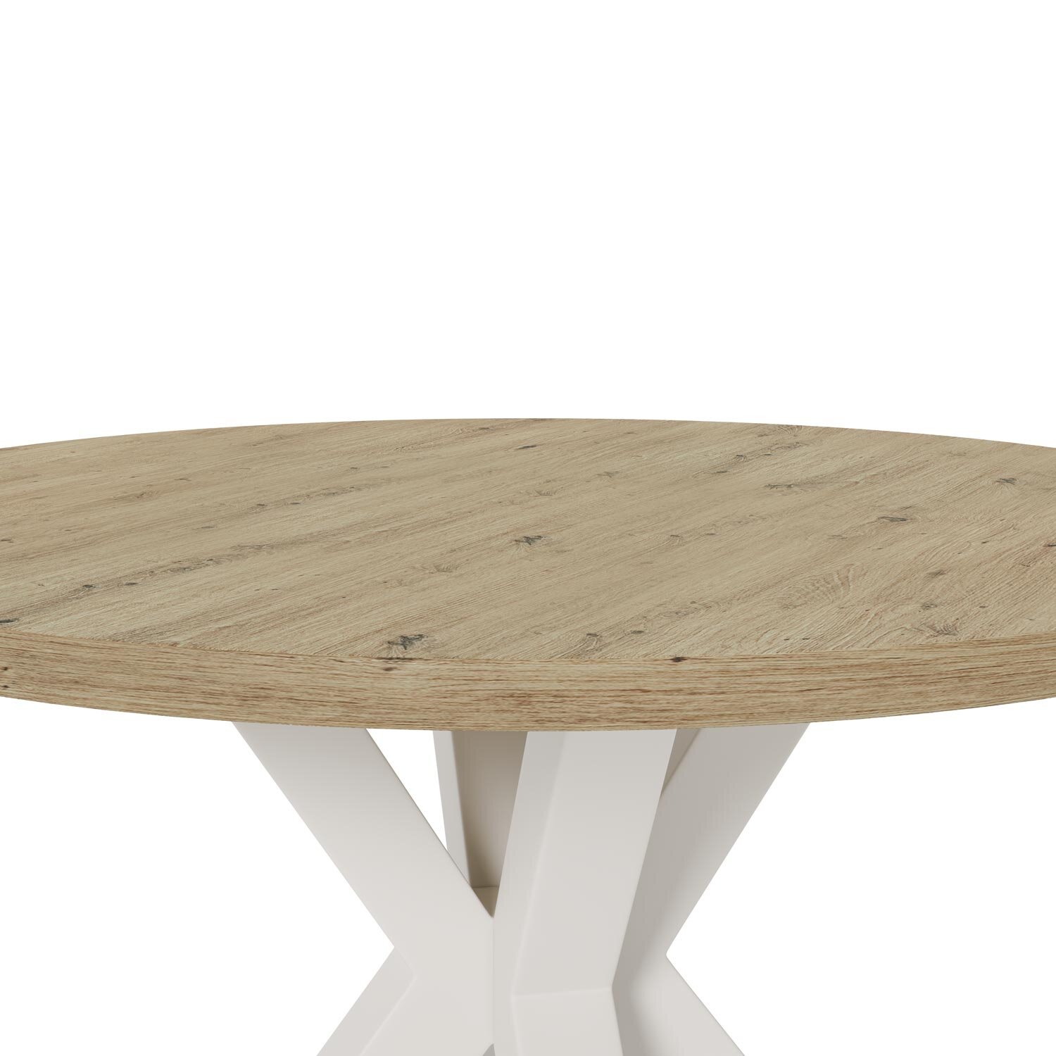 Mesa SANDY redonda 100 roble/beige - Image 7