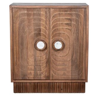 Mueble Entrada Madera Mango 2 Puertas 91x43x106cm
