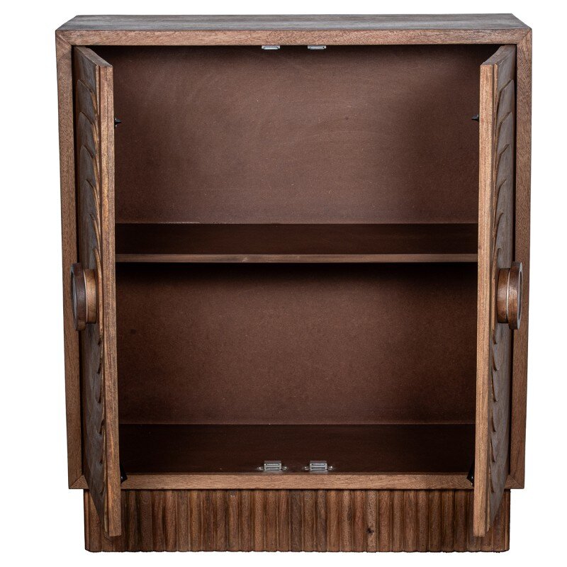 Mueble Entrada Madera Mango 2 Puertas 91x43x106cm - Image 2