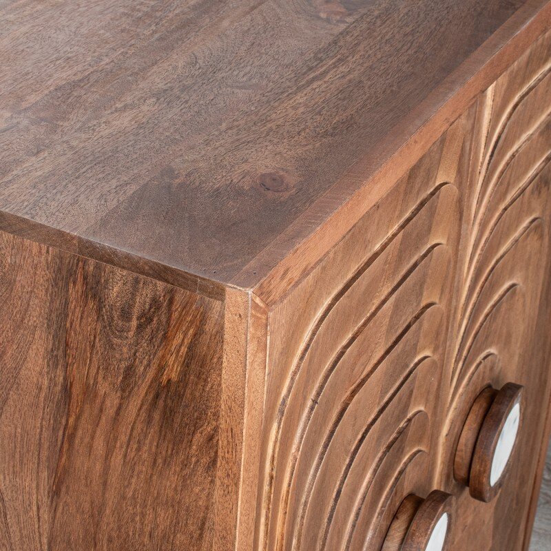 Mueble Entrada Madera Mango 2 Puertas 91x43x106cm - Image 7