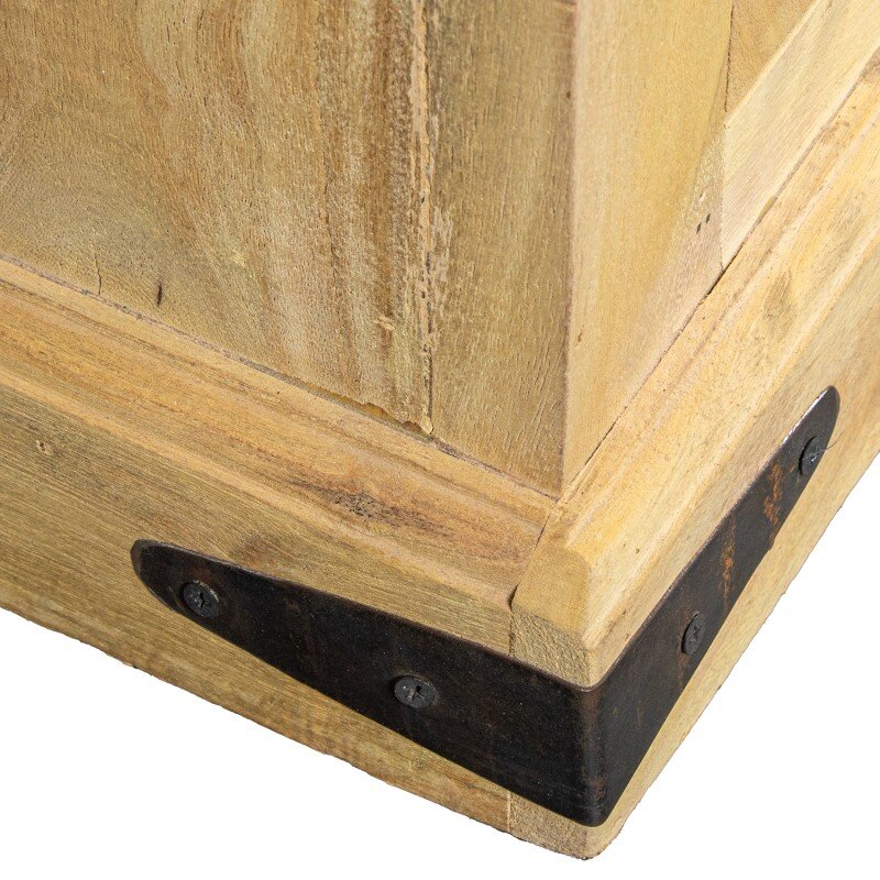 Mueble Entrada Madera Mango Decorada 90x40x90cm - Image 7