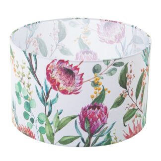 Pantalla Cilíndrica Estampada Ø40x25cm, Para Bombilla E-27