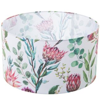 Pantalla Cilíndrica Estampada Ø45x25cm, Para Bombilla E-27