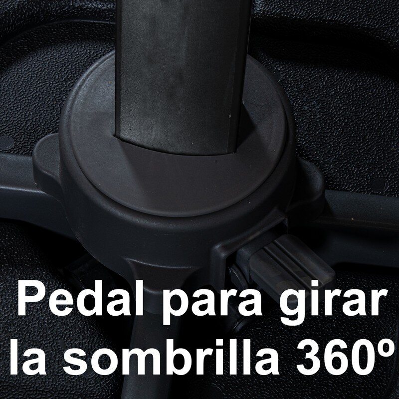 Parasol Acero/ Poliéster, Base Lastre No Incluída Ø2,7m, Tela Poliéster 180g - Image 9