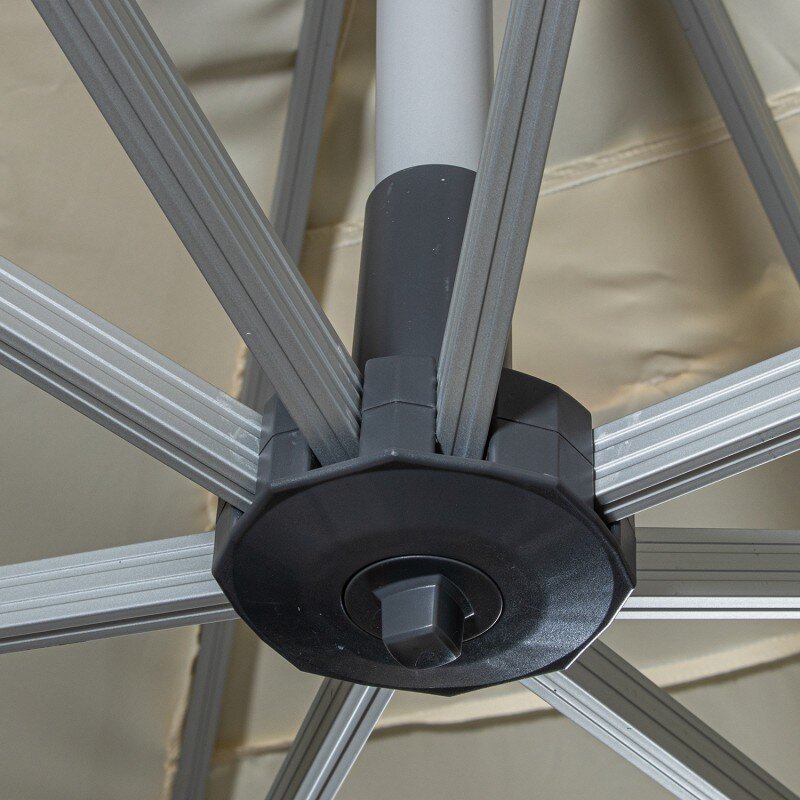 Parasol Aluminio/ Poliéster, Base Lastre No Incluída 3x3m, Tela Poliéster 220g - Image 4