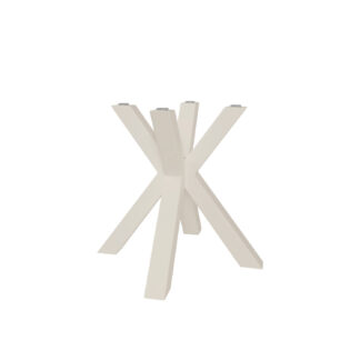 PATA W- beige (mesa redonda cristal)