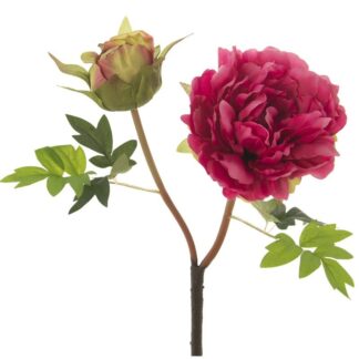 Peonia Poliester Fucsia 50cm
