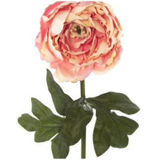 Peonia Poliester Rosa 55cm