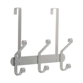 Percha Puerta Cromada 3 Ganchos 24,5x9x25,5cm