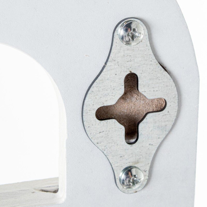 Perchero Pared Madera C/5 Ganchos Blanco/natural Arcos 80x4x16cm - Image 4