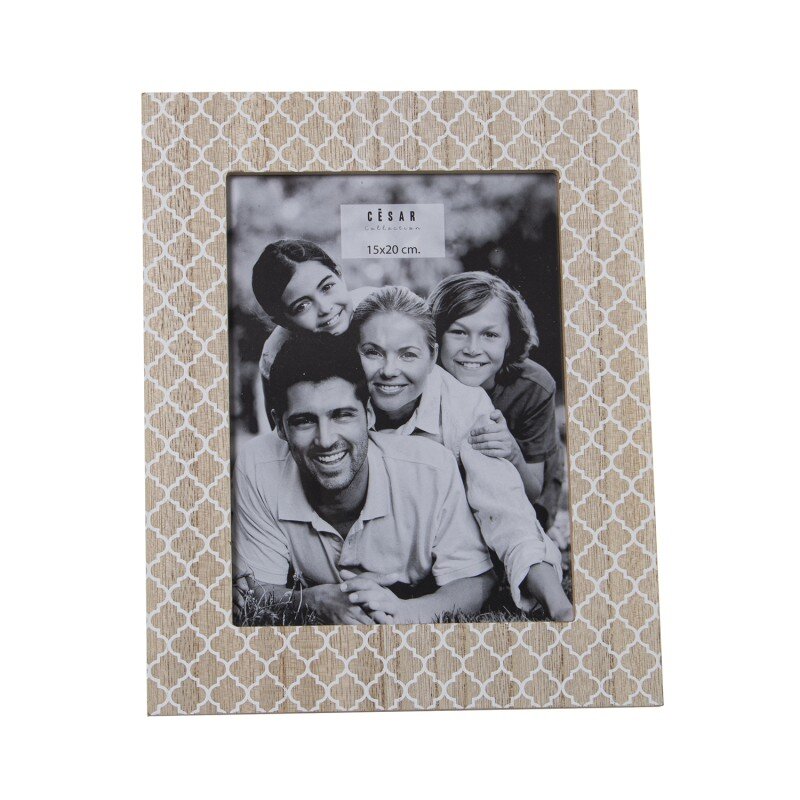 Portafotos Madera 15x20cm Ext:22x27x1,2cm, Dm