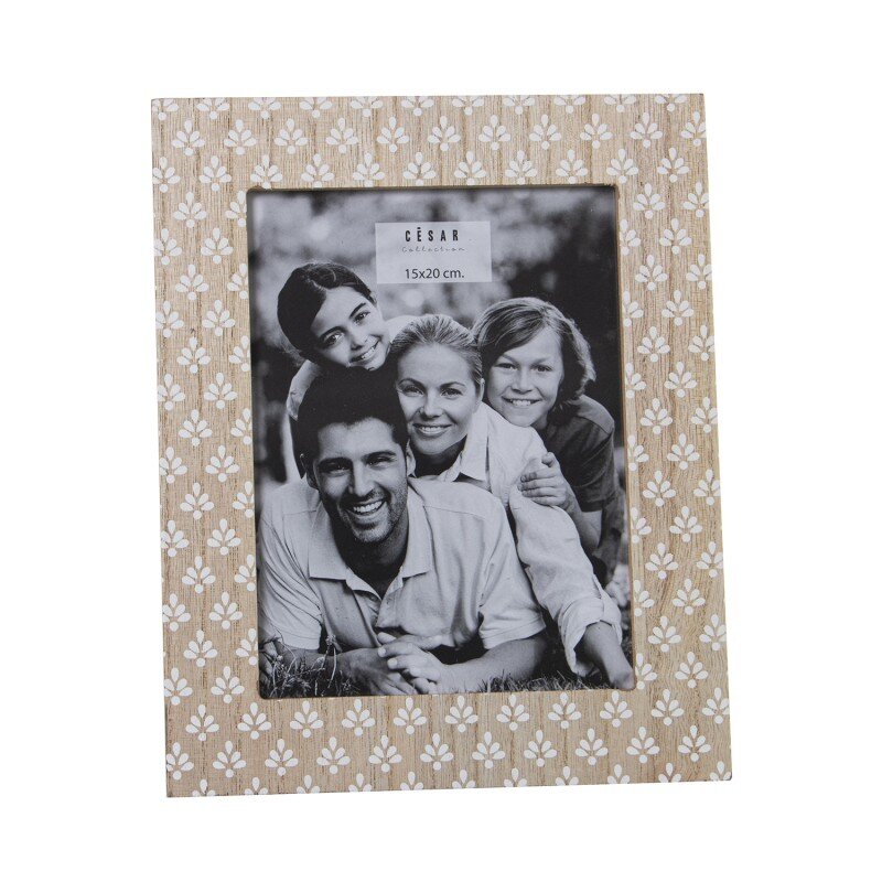 Portafotos Madera 15x20cm Ext:22x27x1,2cm, Dm