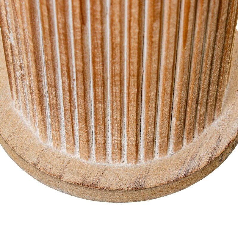 Portavelas Madera/metal Ø11x23cm - Image 4