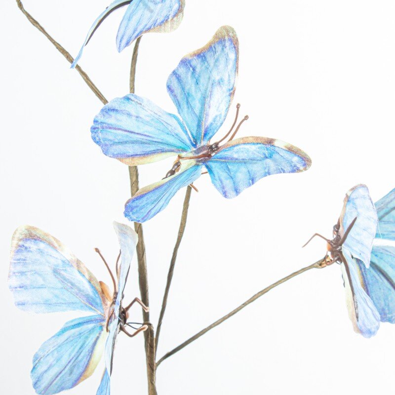 Rama Mariposas Celestes Poliéster 35cm - Image 4