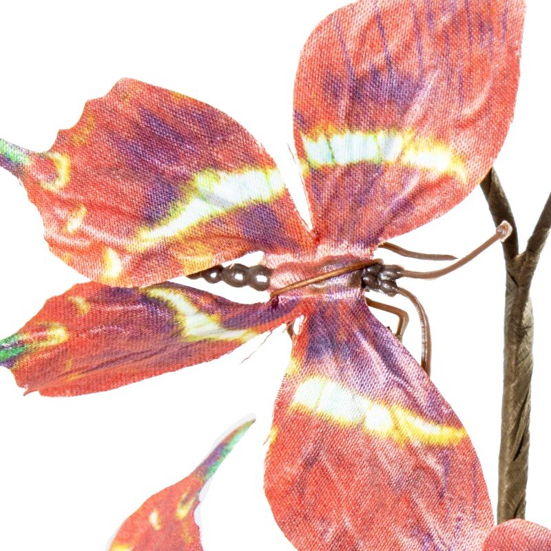 Rama Mariposas Naranjas Poliéster 35cm - Image 3