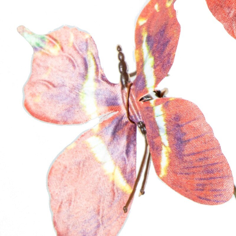 Rama Mariposas Naranjas Poliéster 35cm - Image 4