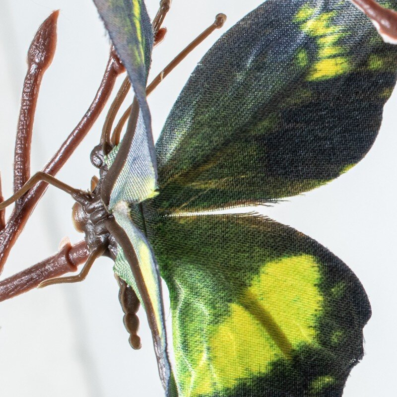 Rama Mariposas Verde/amarillas Poliéster 92cm - Image 4