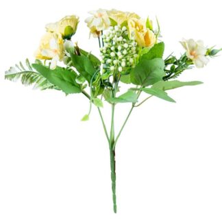 Ramo Flores Amarillas Poliéster 27cm