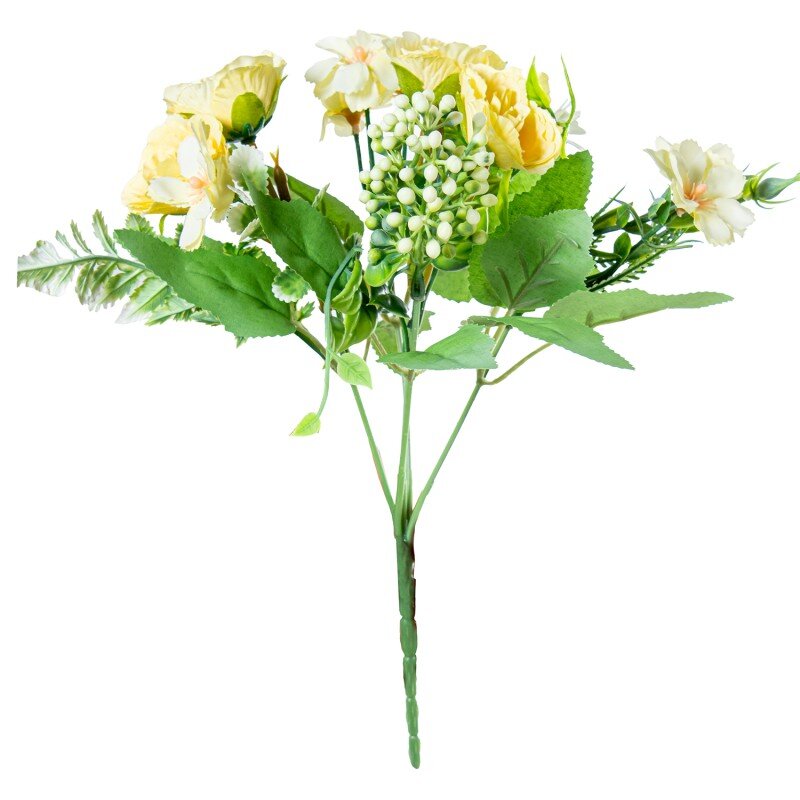 Ramo Flores Amarillas Poliéster 27cm
