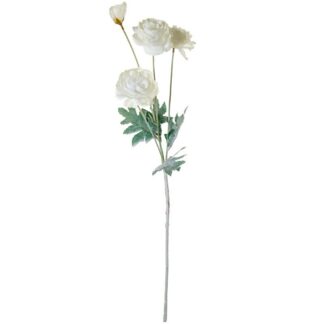 Ramo Flores Blancas Poliéster 58cm