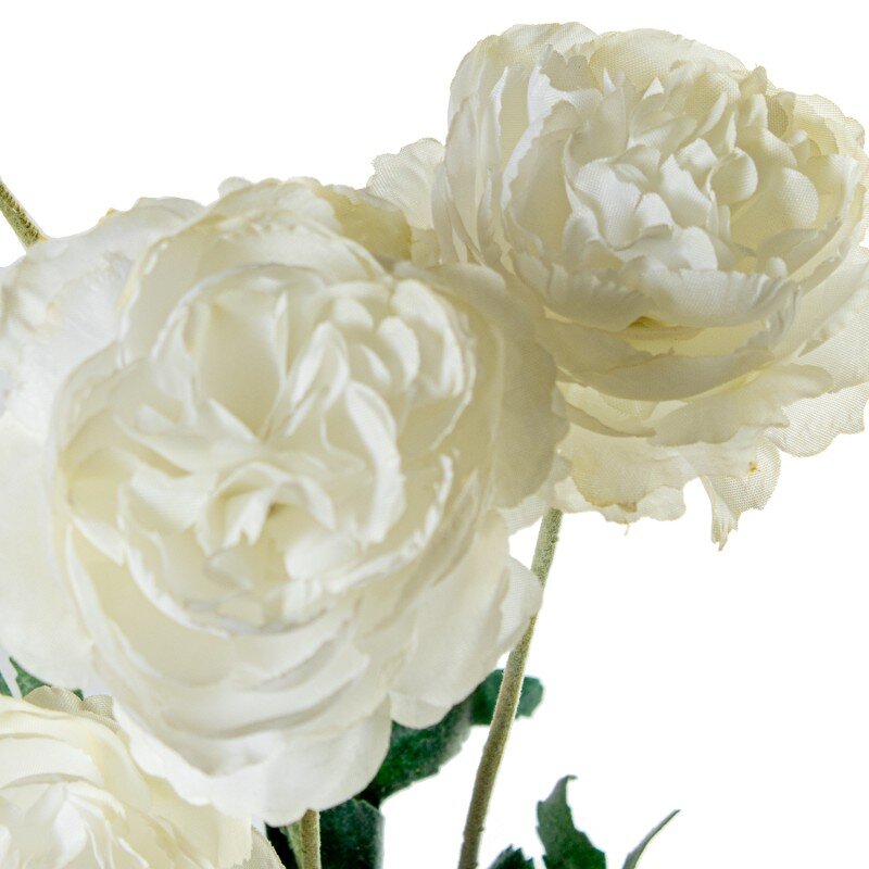 Ramo Flores Blancas Poliéster 58cm - Image 2