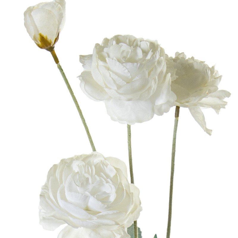 Ramo Flores Blancas Poliéster 58cm - Image 5
