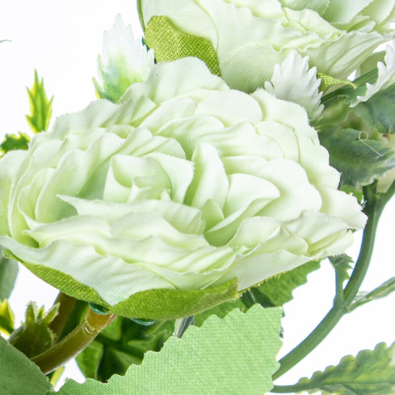 Ramo Flores Blanca/verdosa Poliéster 27cm - Image 4