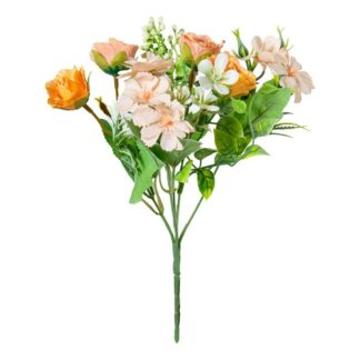 Ramo Flores Naranjas Poliéster 27cm