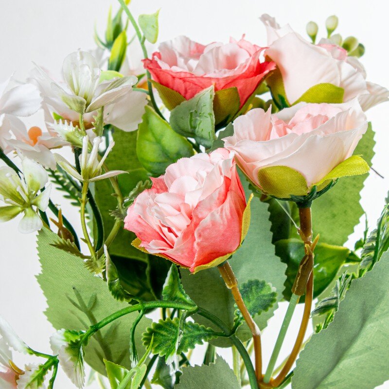 Ramo Flores Rosas Poliéster 27cm - Image 2