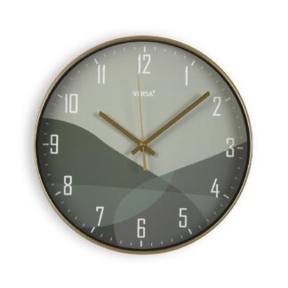 RELOJ DE PARED VERDE OSCURO