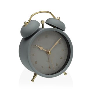 RELOJ DESPERTADOR GRIS 9,7CM