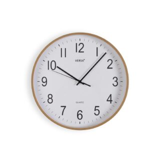 RELOJ PARED MADERA CLARA 30CM